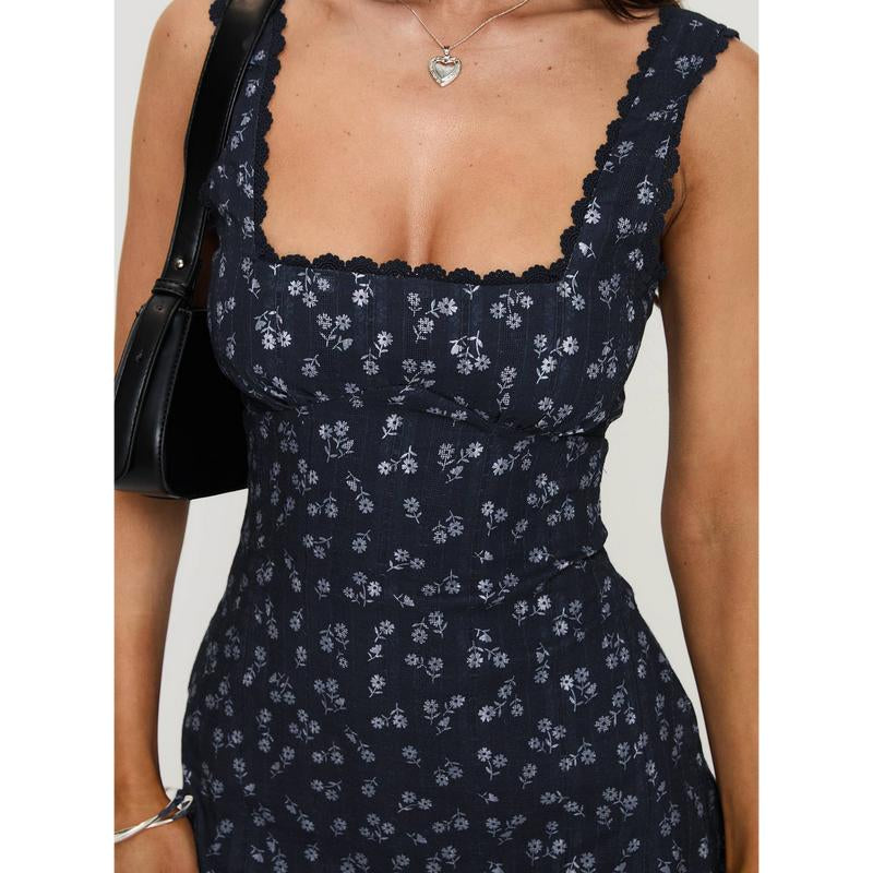 Dasha Mini Dress Navy Floral