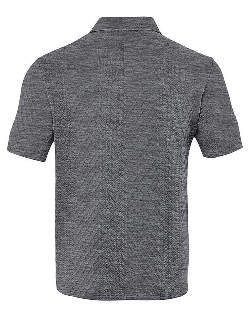 Men'S Regular Fit Solid Color Polo Shirt, Casual Short Sleeve Collared Top for Summer, Fashion Men'S Clothes for Daily Wear, Summer Clothes, Trendy Clothes